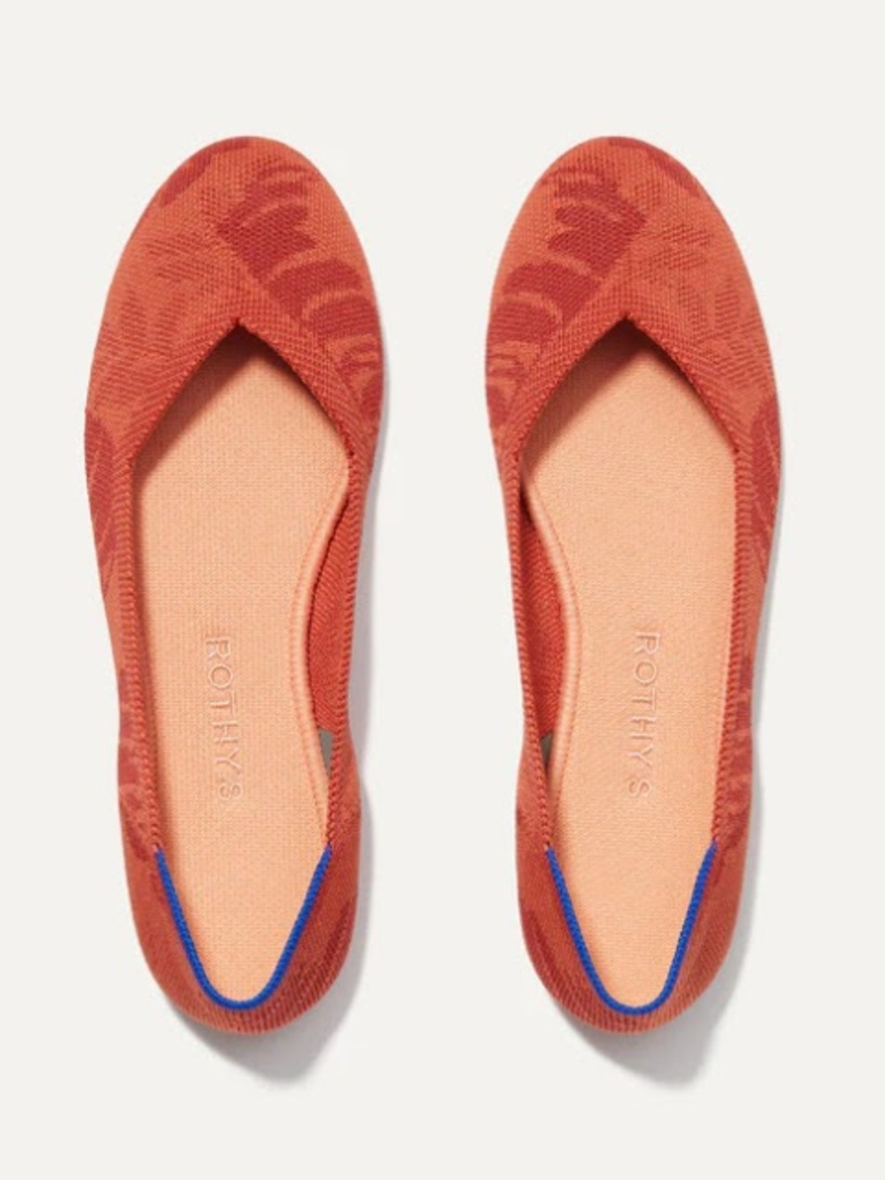 Rothy’s The Flat in Clay Orange Floral